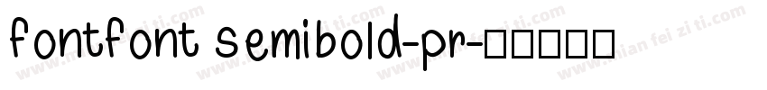 fontfont semibold-pr字体转换